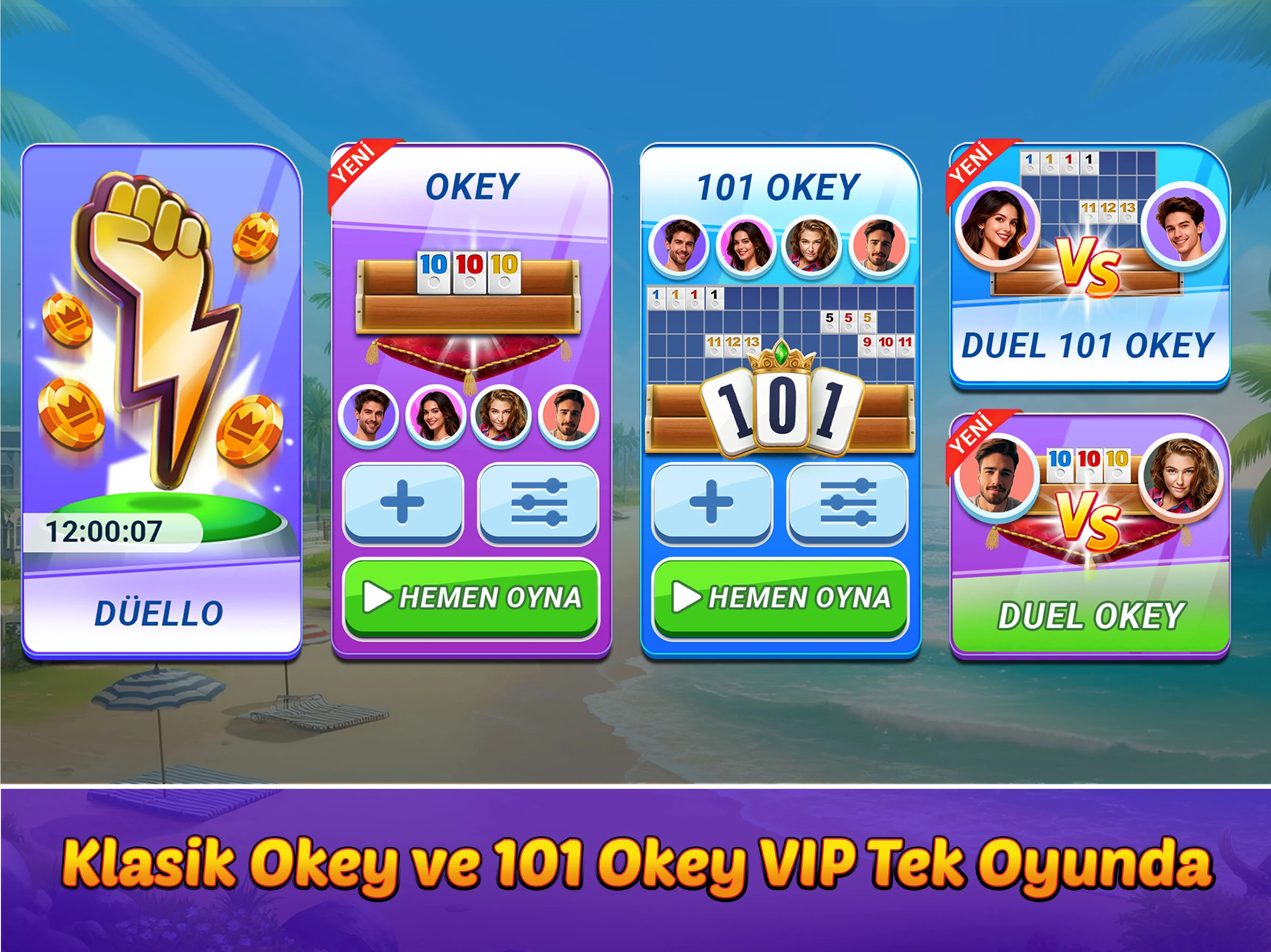 Okey Clup - 101 Okey Club screenshot