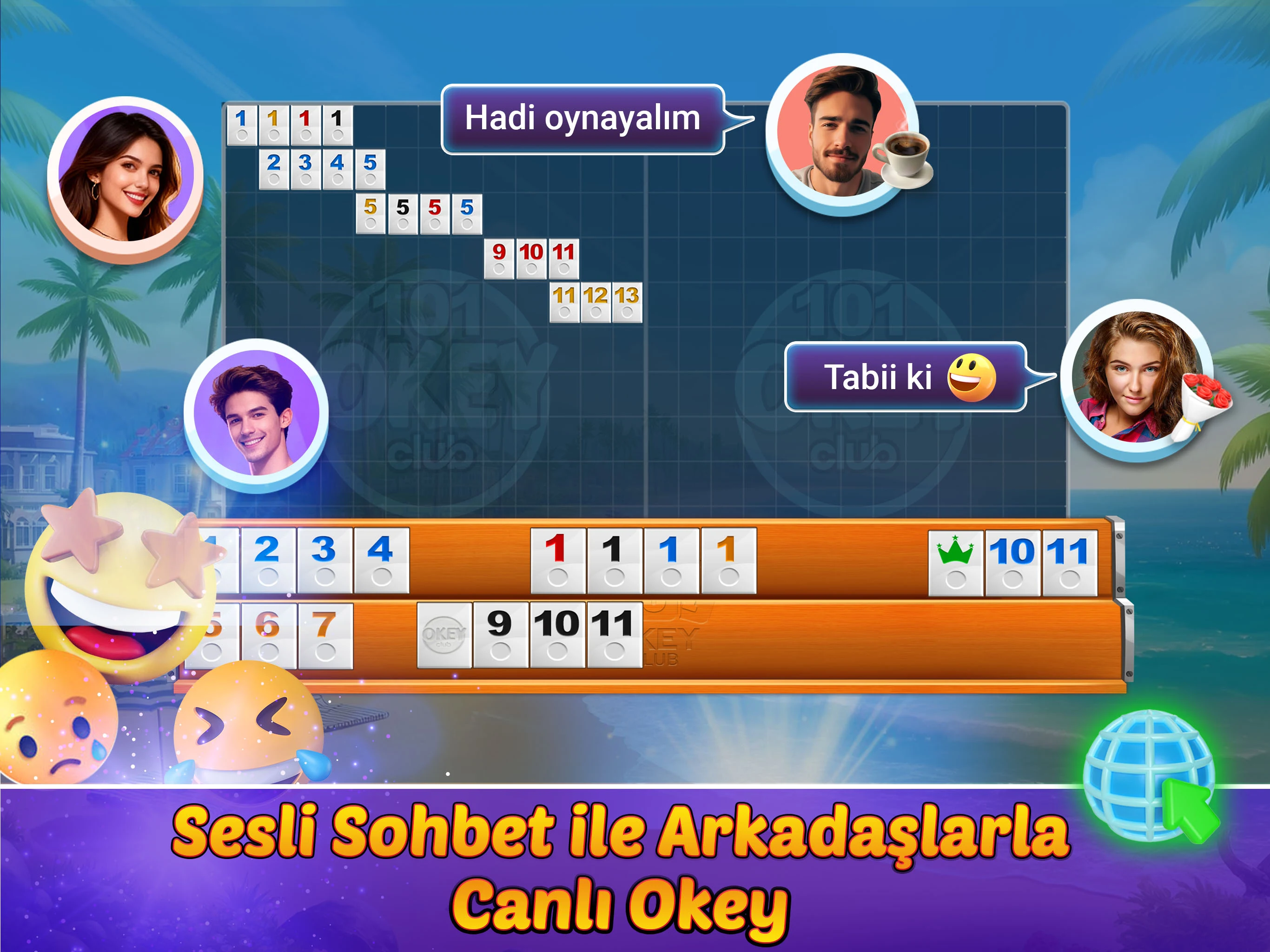 Okey Clup - 101 Okey Club screenshot
