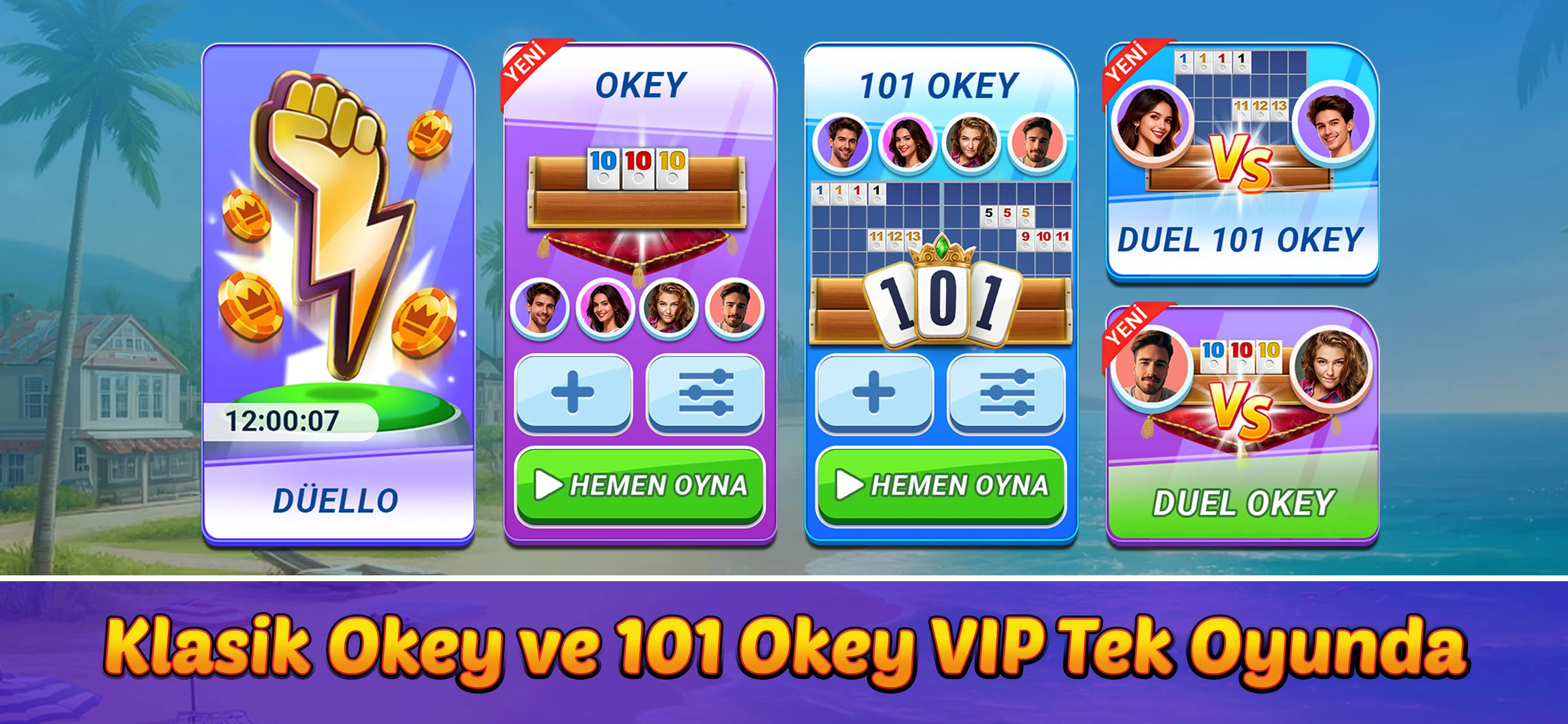 Okey Clup - 101 Okey Club screenshot