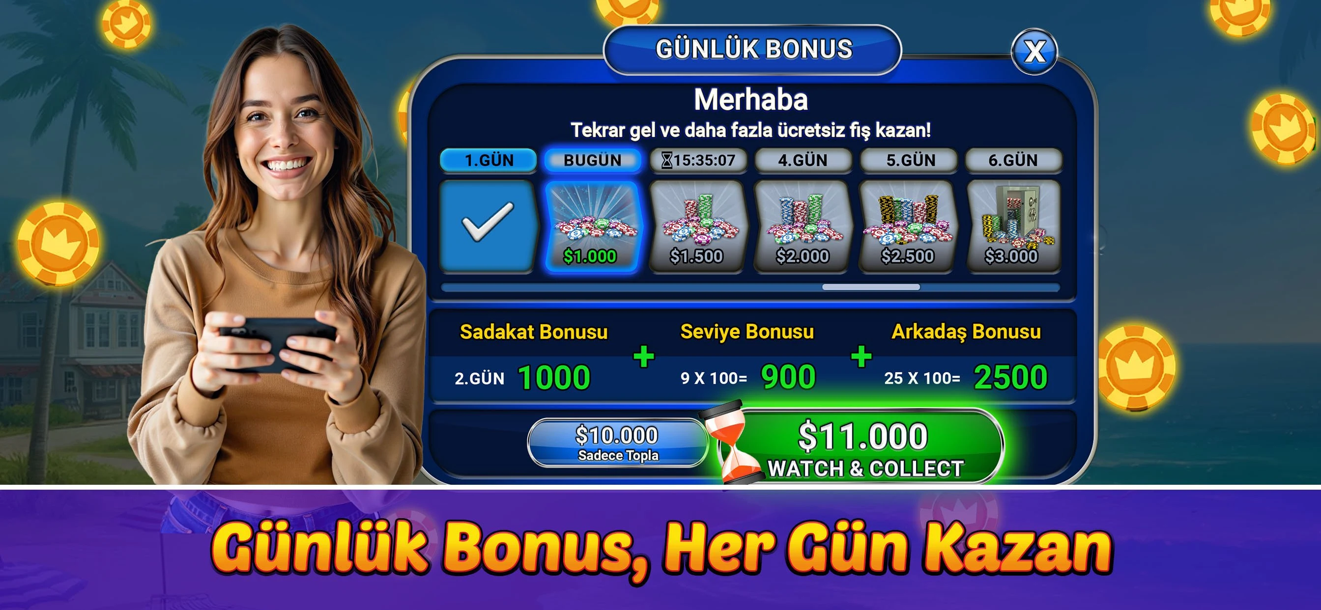 Okey Clup - 101 Okey Club screenshot