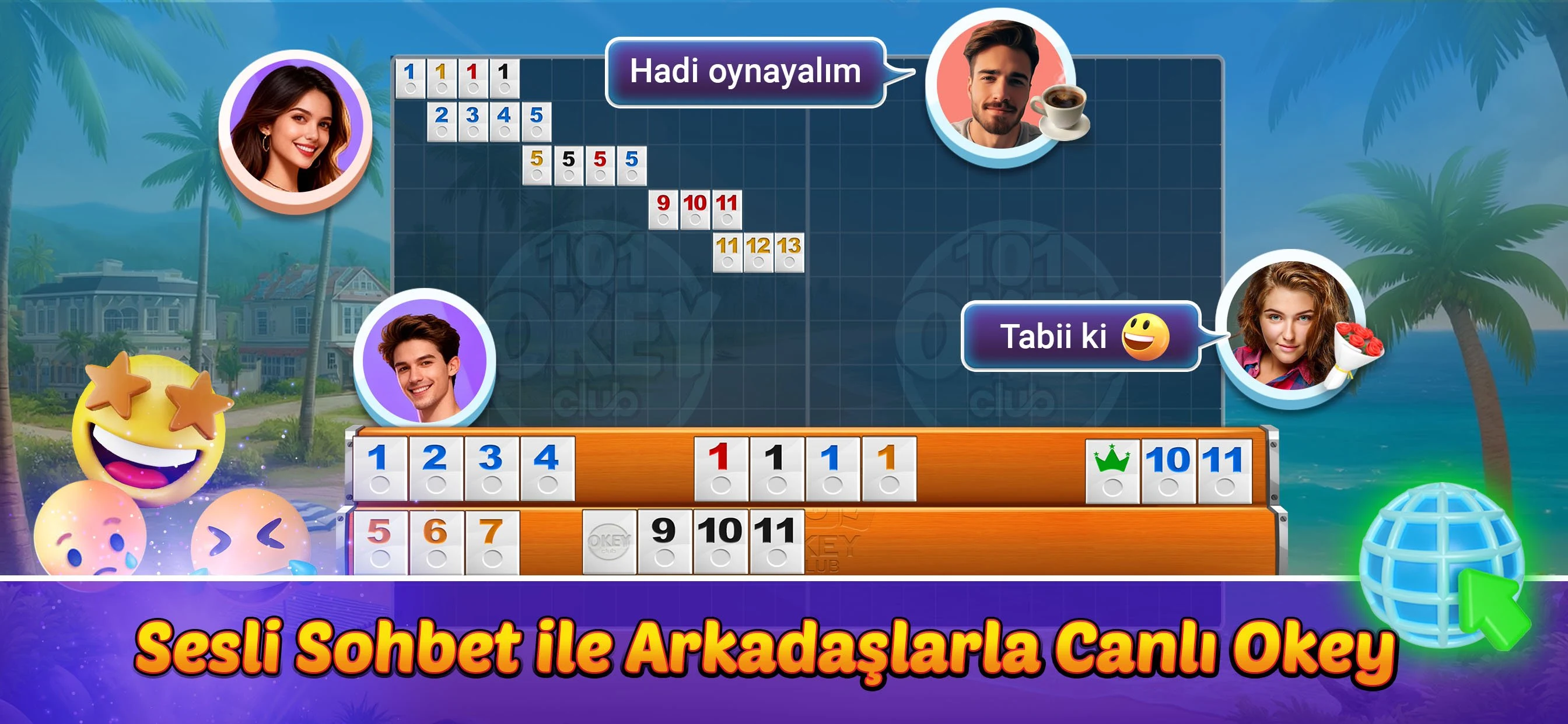 Okey Clup - 101 Okey Club screenshot