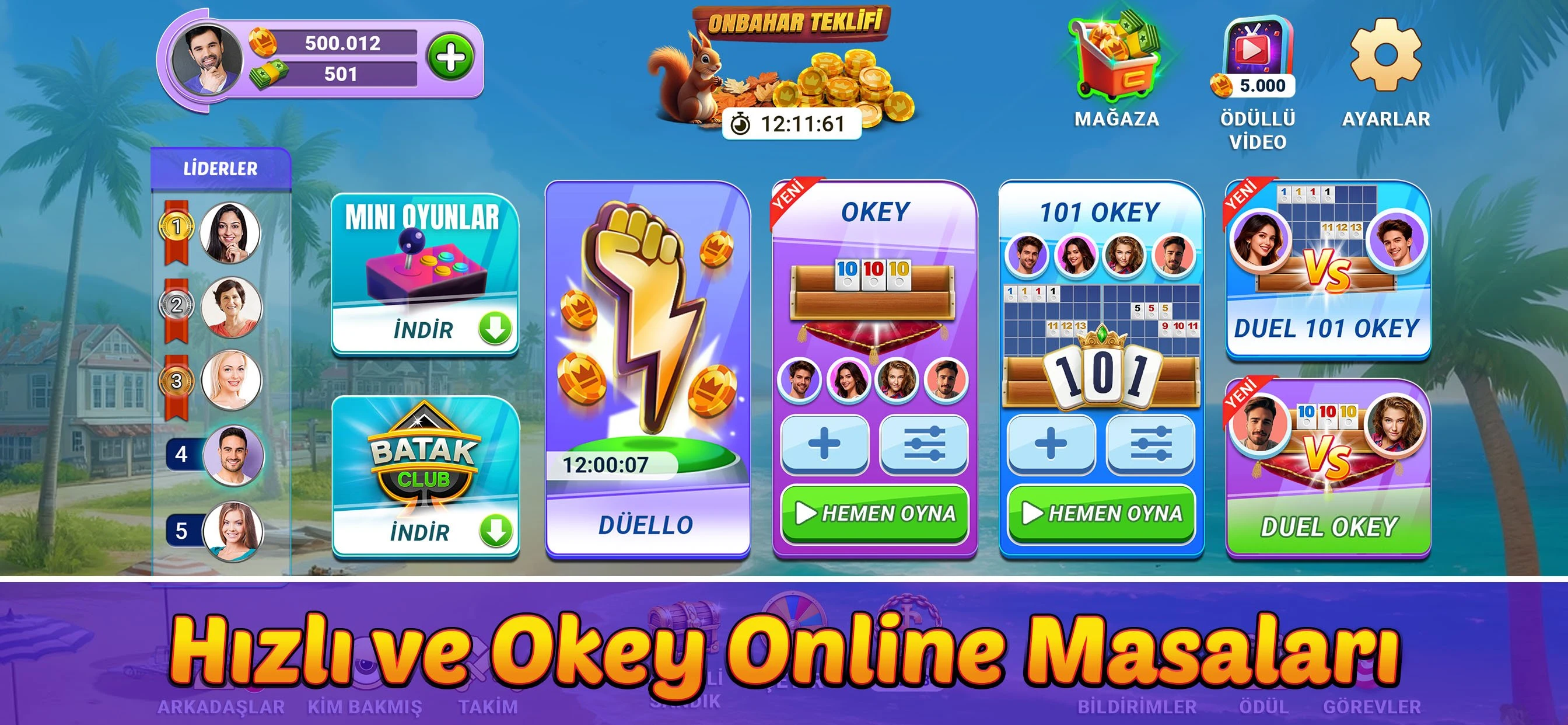 Okey Clup - 101 Okey Club screenshot